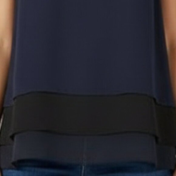 Ann Taylor Sleeveless Chiffon Tiered Top - Picture 9 of 16